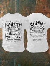 Herren Du Trinkst Ein Bier Ich Einen Whisky Bedrucktes Kurzarm T-Shirt zartstils